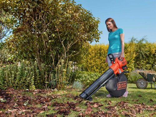 The BLACK + DECKER BCBLV3620L1 3-in-1 Blower Vac gives you the freedom to swap between leaf blower or vacuum mode with a simple touch of a button. It also features a handy mulching mode, reducing the volume of debris allowing more to be collected. Perfecting for clearing patios, lawns and flower beds with ease without the hassle of cords. It has 8 adjustable power settings, so it provides plenty of power to get the job done. Cordless convenience. Part of the 36V battery platform for long lasting power without the hassle of a cord. The 36V BLACK+DECKER battery is compatible across all other BLACK+DECKER 36V tools.Supplied with: 1 x 36V 2.0Ah Li-ion Battery and 1 x Charger.Specifications:Blow Speed: 270km/hr.Waste Reduction: 10:1.Collection Bag Capacity: 45 litre.