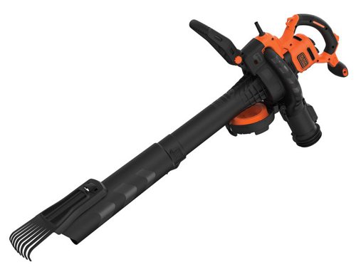 The Black & Decker BEBLV301 3-in-1 Electric Leaf Blower incorporates a leaf blower, vacuum and shredder in one tool. It has 2 interchangeable tubes: a slimline blower tube channels leaves and heavier waste into manageable piles, while the larger vacuum tube enables waste to be sucked into a shredding fan.It also comes with a raking attachment for gathering and dislodging stubborn debris, and a backpack collection bag with a quick-release bag for easy emptying.Specification:Input Power: 3,000WBlow Speed: 404 km/hSuction Capacity: 15m³Waste Reduction: 16:1Collection Bag Capacity: 72 litreWeight: 6.1kg