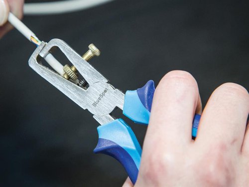 B/S08190 BlueSpot Tools Wire Stripping Pliers 150mm