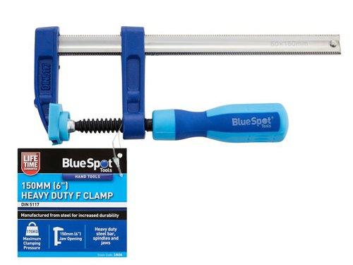 BlueSpot Tools Heavy-Duty F-Clamp 50 x 150mm
