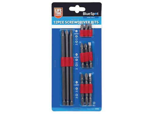 B/S14106 BlueSpot Tools Power Bit Set, 12 Piece