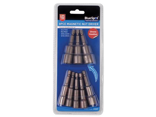 B/S Magnetic 1/4in Nut Driver Set, 8 Piece
