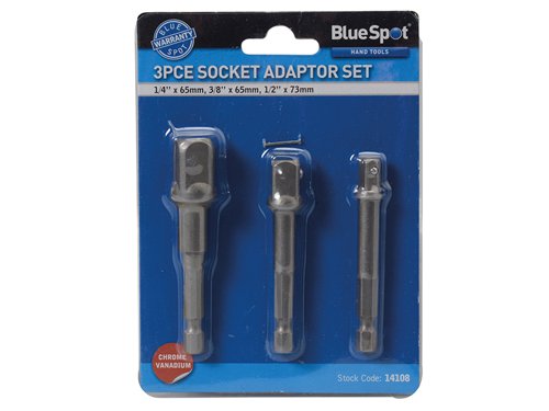 B/S14108 BlueSpot Tools Socket Adaptor Set, 3 Piece