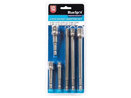 B/S14111 BlueSpot Tools Socket Adaptor Set, 6 Piece