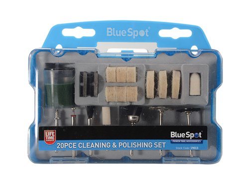B/S19013 BlueSpot Tools Cleaning & Polishing 20 Piece Kit