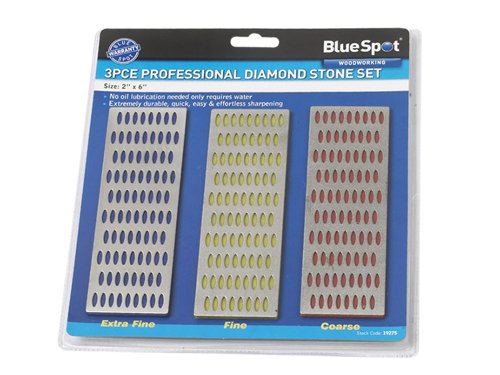 B/S19275 BlueSpot Tools Diamond Stone Set of 3 2 x 6in