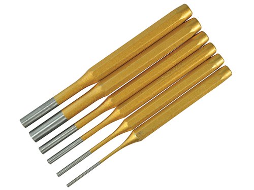 B/S22449 BlueSpot Tools Gold Pin Punch Set  6 Piece