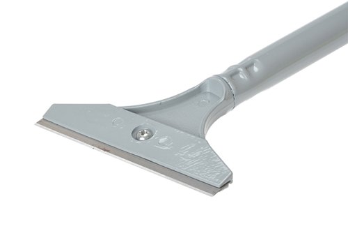 Heavy-duty Long Handled scraper.Aluminium head with tubular handle.100 mm blade.Supplied with 2 spare blades inside.