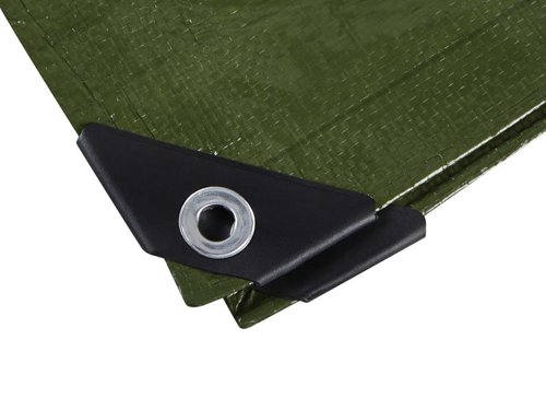 Blue Spot Tools Tarpaulin is ideal for covering garden furniture, BBQ's, cars, bikes and any other object requiring temporary covering. Great for camping, festivals, picnics, storage and transportation. Lightweight and waterproof. Made from mould and mildew resistant material with welded hems for increased strength.1 x BlueSpot Tools Green Tarpaulin 3.6 x 2.4m.