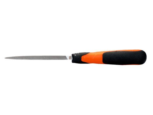 BAH 1-170-10-3-2 ERGO™ Handled Three-Square Second Cut File 250mm (10in)