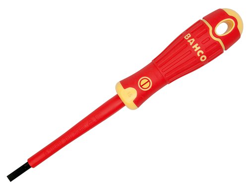 BAH196035100 Bahco BAHCOFIT Insulated Slotted Screwdriver 3.5 x 100mm