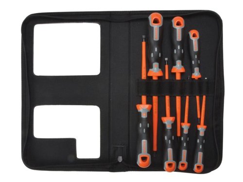 BAH 202.032 Insulated Techno+ Screwdriver Set, 7 Piece SL/PZ