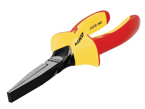 Bahco 2421S ERGO™ Insulated Flat Nose Pliers 160mm (6.1/4in)
