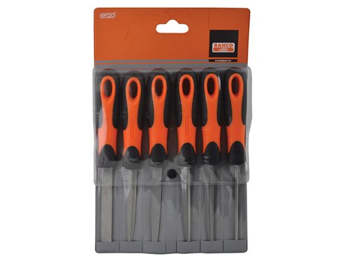 BAH47604 Bahco 1-476 ERGO™ File Set 6 Piece 100mm (4in)