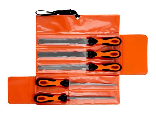 BAH47808 Bahco 200mm (8in) ERGO™ Engineering File Set, 5 Piece