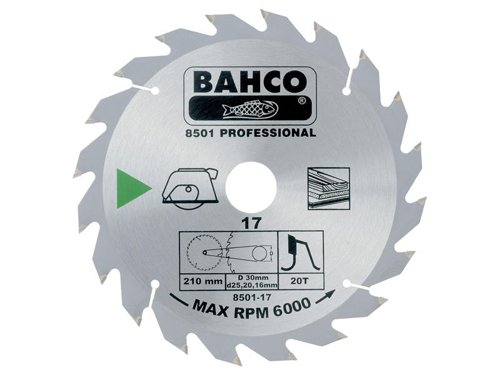 BAH 8501-13 Portable/Table Saw Blade for Wood 184 x 30mm x 24T