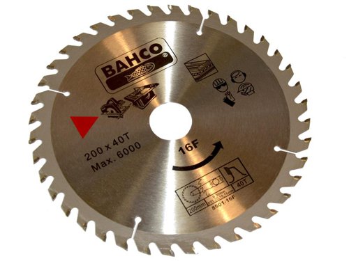 BAH 8501-16F Portable/Table Saw Blade for Wood 200 x 30mm x 40T