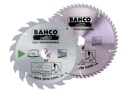 BAH 8501-23/23F Portable/Table Saw Blade for Wood 235 x 30mm (Pack 2)