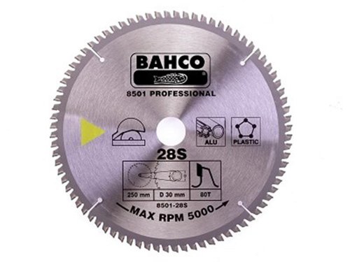 BAH 8501-28SW Mitre Saw Blade for Wood 250 x 30mm x 60T