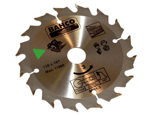 BAH 8501-3 Portable/Table Saw Blade for Wood 130 x 20mm x 16T