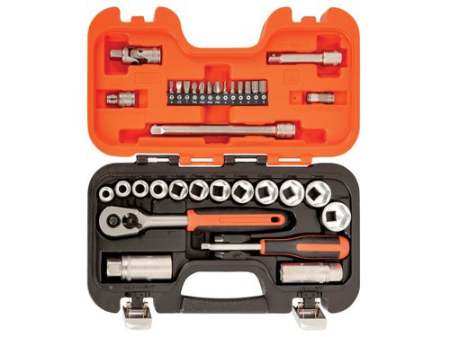 Bahco S330 3/8in Drive Socket Set, 34 Piece