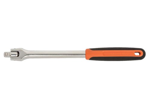 The Bahco Swivel Head Breaker Bar is made from high-performance alloy steel with a matte finish. Fitted with a soft grip handle. Conforms to ISO 3315/1174 and DIN 3122/3123/3120 standards.1 x Bahco SB8158-10 Swivel Head Breaker Bar 1/2in Square Drive x 270mm