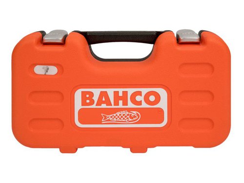 This Bahco SL65 1/4in Drive Slim Socket Set is supplied in an oil and temperature resistant polypropylene case. Contains the following:11 x 1/4in Hex Sockets: 4, 4.5, 5, 5.5, 6, 7, 8, 10, 11, 12 & 13mm1 x 1/4in Drive Slim Head Ratchet Handle2 x 1/4in Extension Bars: 75mm & 150mm1 x 1/4in Spinner Handle: 150mm1 x 1/4in Drive x 1/4in Hex Coupler1 x 1/4in Drive Magnetic Quick Extension Bar1 x 1/4in x 3/8in 3-Way Adaptor1 x 1/4in Hex Bit Adaptor3 x 25mm Slotted Bits: 4, 5.5 & 7mm3 x 25mm Pozidriv Bits: PZ1, PZ2 & PZ35 x 25mm Phillips Bits: PH0, PH1, PH2, PH3, PH48 x 25mm TORX Bits: TX8, TX10, TX15, TX20, TX25, TX27, TX30 & TX406 x 25mm Hex Bits: 3, 4, 5, 6, 8 & 10mm4 x 50mm Pozidriv Bits: PZ1(2) & PZ2(2)4 x 50mm Phillips Bits: PH1(2) & PH2(2)9 x 50mm TORX Bits: TX10, TX15, TX20, TX25(2), TX27(2) & TX30(2)4 x 50mm Hex Bits: 3, 4, 5 & 6mm