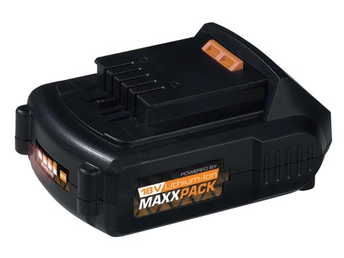 The Batavia MAXXPACK 18V Slide Battery Pack unites one type of battery with a host of different tools. Whenever you want to drill, saw, grind or just need a light, you will only need one battery. Even outside, you can use the MAXXPACK battery for your Batavia garden tools.1 x Batavia MAXXPACK Slide Battery Pack 18V 2.0Ah Li-ion