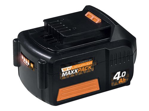 The Batavia MAXXPACK 18V Slide Battery Pack unites one type of battery with a host of different tools. Whenever you want to drill, saw, grind or just need a light, you will only need one battery. Even outside, you can use the MAXXPACK battery for your Batavia garden tools.1 x Batavia MAXXPACK Slide Battery Pack 18V 4.0Ah Li-ion