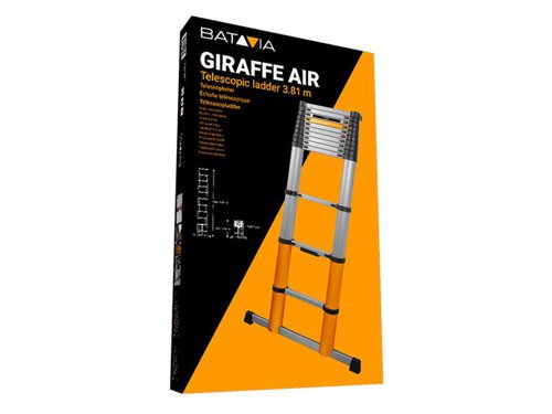 niet voldoende Haarvaten Bestrating Batavia Giraffe Air Telescopic Ladder with Stabiliser 3.81m