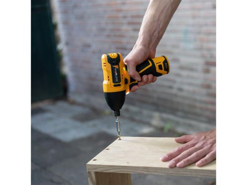 The Batavia FIXXPACK Impact Driver has a compact and light weight design, which makes it the perfect tool for screwing and unscrewing in hard to reach places. With the use of an impact driver, you do not need any strength to screw long and large screws in different materials. Electronic speed control allows you to easily suit the speed to the application.The technology, which is used in an impact driver, allows you to screw long and large screws with a high torque, without using any strength and with a low kick-back. The low kick-back prevents the impact driver from spinning in a certain direction. Part of the Fixxpack collection. Within the Fixxpack collection you can use different power tools, with only one battery and charger.Comes as a Bare Unit, NO battery or charger supplied.Specifications:Bit Holder: 6.35mm (1/4in).No Load Speed: 0-2,700/min.Max. Torque: 120Nm.Weight: 0.80kg.