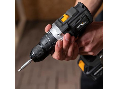 The Batavia MAXXPACK ULTRA Brushless Combi Drill is the perfect tool for all your drilling and driving projects. Whether you are looking for a powerful combi drill for your home renovation or a tool for your professional projects.Thanks to the impact function, this tool can even be used for drilling in stone and masonry.Equipped with a brushless motor, which results in a longer run time, more power and a longer lifetime, compared to a 'normal' Combi Drill. It also features an electronic speed control, to deliver the power you need for tough projects and ultimate control for the more delicate surfaces. MAXXPACK ULTRA has been specially designed for tough applications. Tested and approved for and by the professional, with a two-year warranty.Specifications:Chuck: 2-13mm.No Load Speed: 0-500/0-1,800/min.Impact Rate: 0-28,800/bpm.Max. Torque: 60Nm.Weight: 1.28kg.This Batavia MAXXPACK ULTRA Brushless Combi Drill comes as a Bare Unit, NO battery or charger. Supplied in a carry case with: 6 x Drill Bits, 6 x Screw Bits and 1 x Bit Holder.