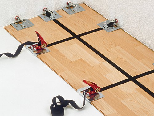 The Bessey SVH400 is ideal for floor coverings such as wood and cork parquet, laminated and panel flooring, which are stylish and fashionable.BESSEY has developed a range of specialist clamping tools that make the laying of these sought after floor coverings easier and more efficient.For laying parquet, laminated and panel flooring.Length: 4.0mBand size: 25mm x 1mmJaw Width : 120mm