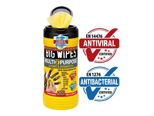 BGW Multi-Purpose Pro+ Antiviral Wipes (Pro Pack Tub 120)