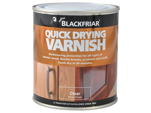 Blackfriar Quick Drying Duratough Interior Varnish Clear Gloss 250ml