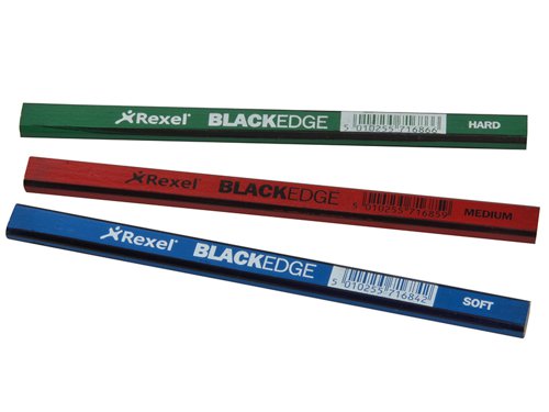 BLAA Blackedge Carpenter's Pencils - Assorted (Card 12)