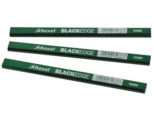 BLAG Blackedge Carpenter's Pencils - Green / Hard (Card 12)