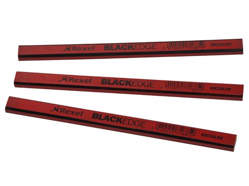 BLAR Blackedge Carpenter's Pencils - Red / Medium (Card 12)