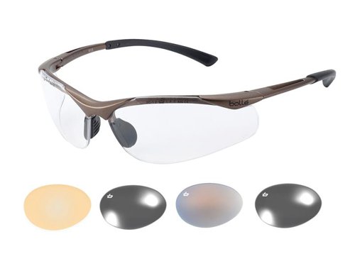 BOLCONTPSI Bolle Safety CONTOUR PLATINUM® Safety Glasses - Clear