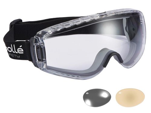 Bolle Safety PILOT PLATINUM® Ventilated Safety Goggles - Clear