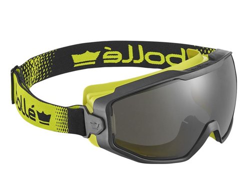 Bolle Safety Spectrum Platinum Smoke Vented Safety Googles, Black/Yellow