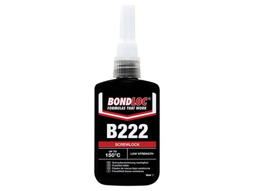 Bondloc B222 Screwlock Low Strength Threadlocker 50ml