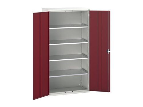 Bott Verso 4 Shelf Cupboard 1050mm Crimson Red