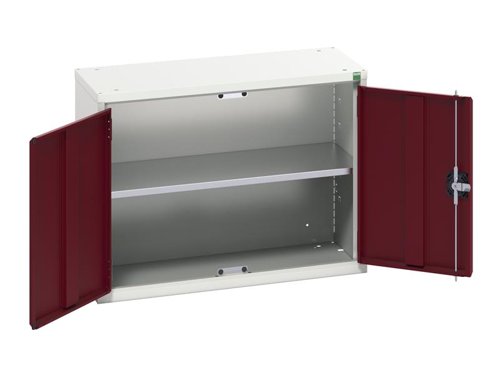 Bott Verso Economy Wall Cupboard 1 Shelf 800mm Crimson Red