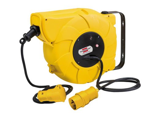 The Brennenstuhl Auto Cable Reel features safety cut-out and extra protection against contact. Its cable is made from oil-resistant, rubber-neoprene. The robust plastic housing protects the cable from damage and enables comfortable rolling of the extension cable. It can be fitted to walls and ceilings, and is also slewable up to 160°.IP44 rated, suitable for outdoor use.Nominal Current: 16AThis Brennenstuhl Auto Cable Reel has the following specification:Cable Length: 16mAdditional Cable Length: 2mNominal Current: 16ASocket Number: 1Cable Designation: H05VV-F 3G1,5Dimensions (H x L x W): 29 x 15 x 36cmWeight: 5.72kg