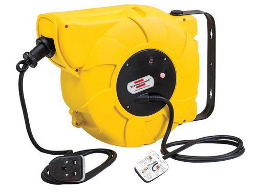The Brennenstuhl Auto Cable Reel features safety cut-out and extra protection against contact. Its cable is made from oil-resistant, rubber-neoprene. The robust plastic housing protects the cable from damage and enables comfortable rolling of the extension cable. It can be fitted to walls and ceilings, and is also slewable up to 180°.Fitted with a BS 1363 plug and rated to IP20, suitable for indoor use.Nominal Current: 13AThis Brennenstuhl Auto Cable Reel has the following specification:Cable Length: 16mAdditional Cable Length: 2mNominal Current: 13ASocket Number: 1Cable Designation: H05VV-F 3G1,5Dimensions (H x L x W): 29 x 15 x 36cmWeight: 5.72kg