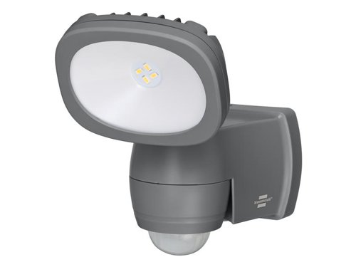 The Brennenstuhl LUFOS 200 Wireless SMD-LED Light has 4 super bright LG SMD LEDs that provide optimal illumination in the dark. Its lamp head can be tilted and swivelled to easily cover a wide range of areas. The infrared motion detector has a 180° detection angle and a 10m range. In addition, the duty cycle is adjustable up to 30 sec.Battery powered for easy wall mounting, without any cables. One set of batteries lasts for approximately 800 days with 6 switch-ons daily. IP44 rated, making it suitable for both indoor and outdoor use, e.g. for cellar stairways, staircases, garages, carports, sheds.Specification:Lumens: 210Colour Temperature: 5000KPower: 3 x Alkaline C batteries LR14 (supplied)Battery Life: approx. 800 days (at 6x 10 sec. daily)