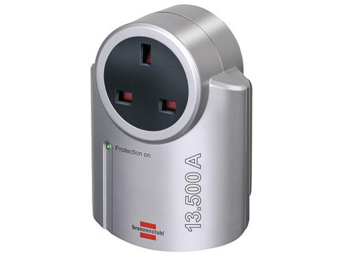 The Brennenstuhl Primera-line Surge Protected Adaptor protects electrical appliances against surges up to 13.500 A. Its efficient surge protection is made up of a gas discharge tube and metal oxide varistors with thermal fuse. There is also an indicator light so you know the adaptor is working.