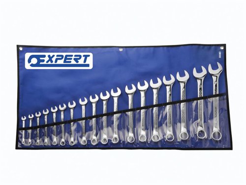 BRIE110313B Expert Combination Spanner Set with Tool Roll, 18 Piece