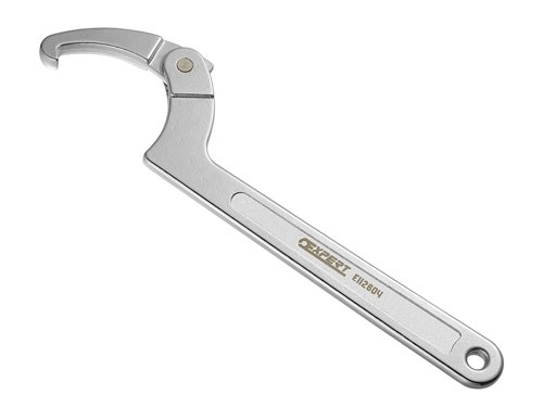 The Expert by Britool Hinged 'Hook and Pin' (Hoyes) Wrench is forged from hardened chrome vanadium steel. With a high chrome finish.This Expert by Britool Hinged Hoyes (Hook) Wrench has the following dimensions:Capacity: 32-76mmLength: 216mm